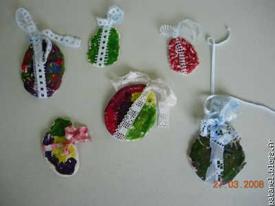 oeufs de p&acirc;ques en p&acirc;te &agrave; sel